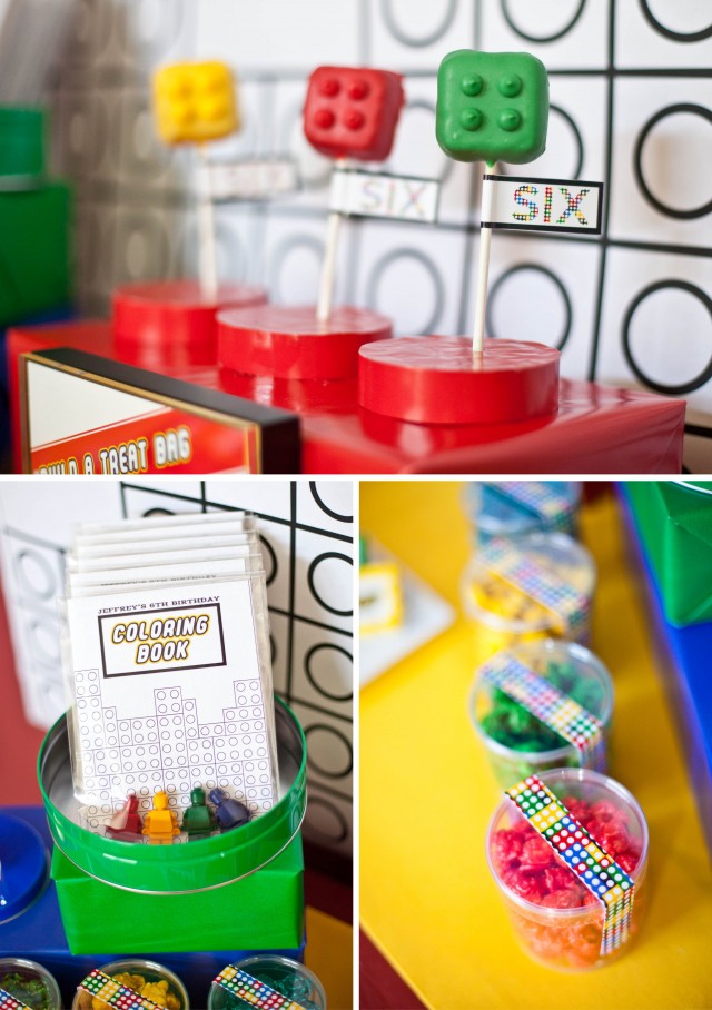 Part 2: Jeffrey's Modern Lego Party - Favors and Decor - Anders Ruff