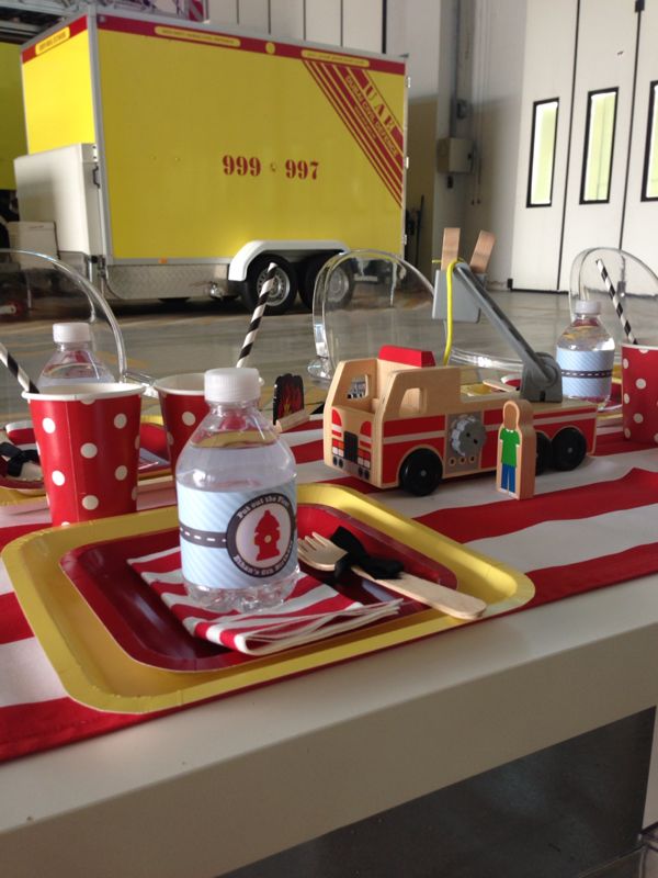 Stylish Fire truck Party - A Great Winter Indoor Birthday Party Theme