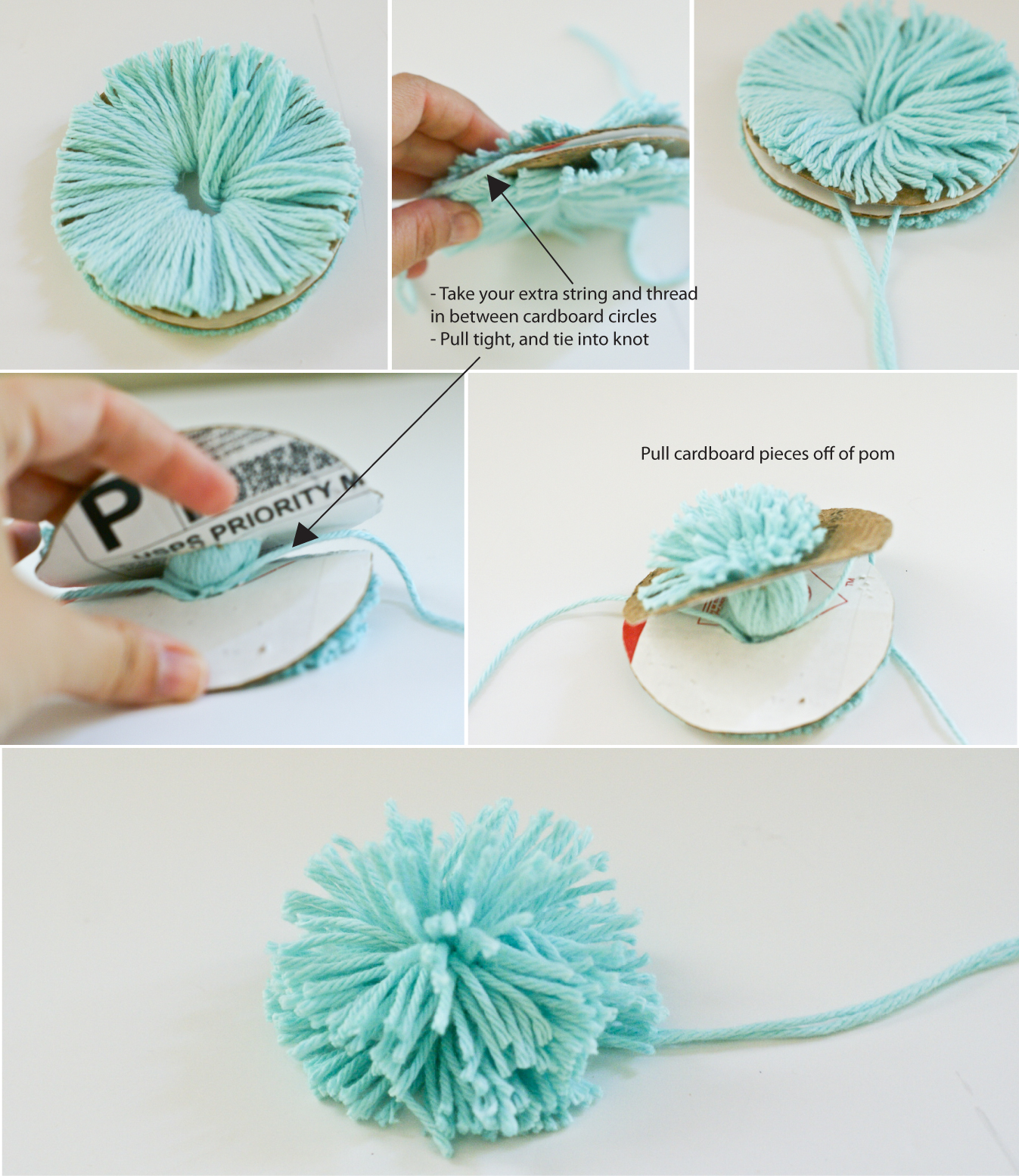 How to Make Yarn Pom Poms 