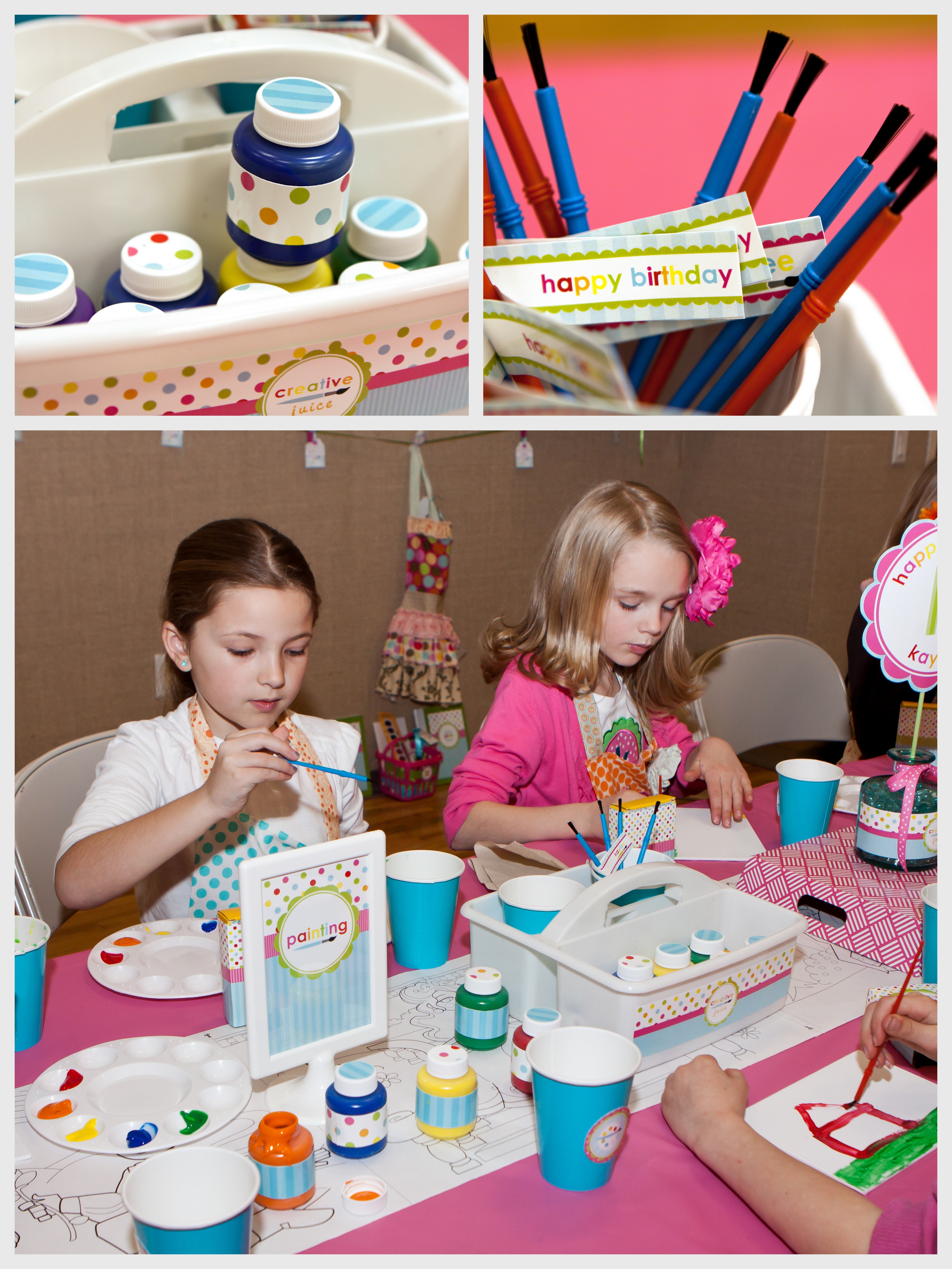 Arts and Crafts Birthday Party for Kids