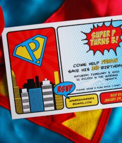 Vintage Pop Art Super Hero Birthday Party