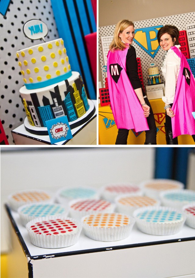 Vintage Super Hero Party Desserts