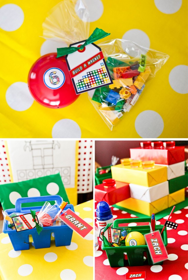 build a Lego magnet activity