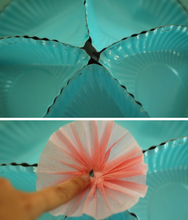 Taping on Fan Ruffle