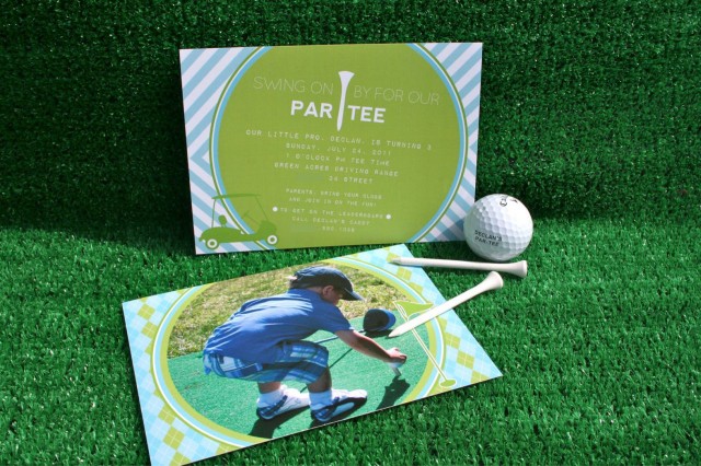 Golf Birthday Party Invitation