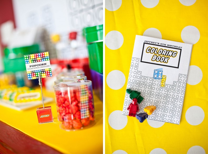 Part 2: Jeffrey's Modern Lego Party - Favors and Decor - Anders Ruff ...