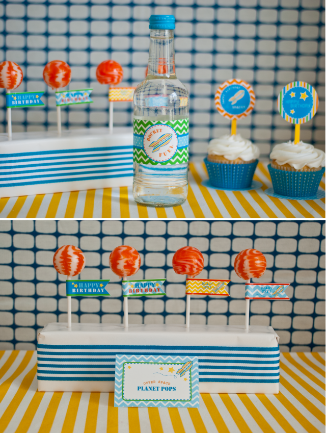 rocket birthday party printables