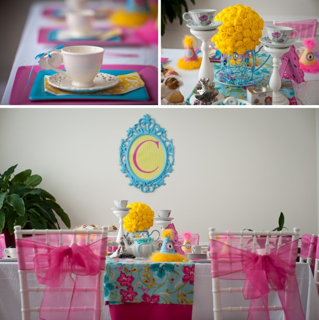 tea doll party room and table setup 3