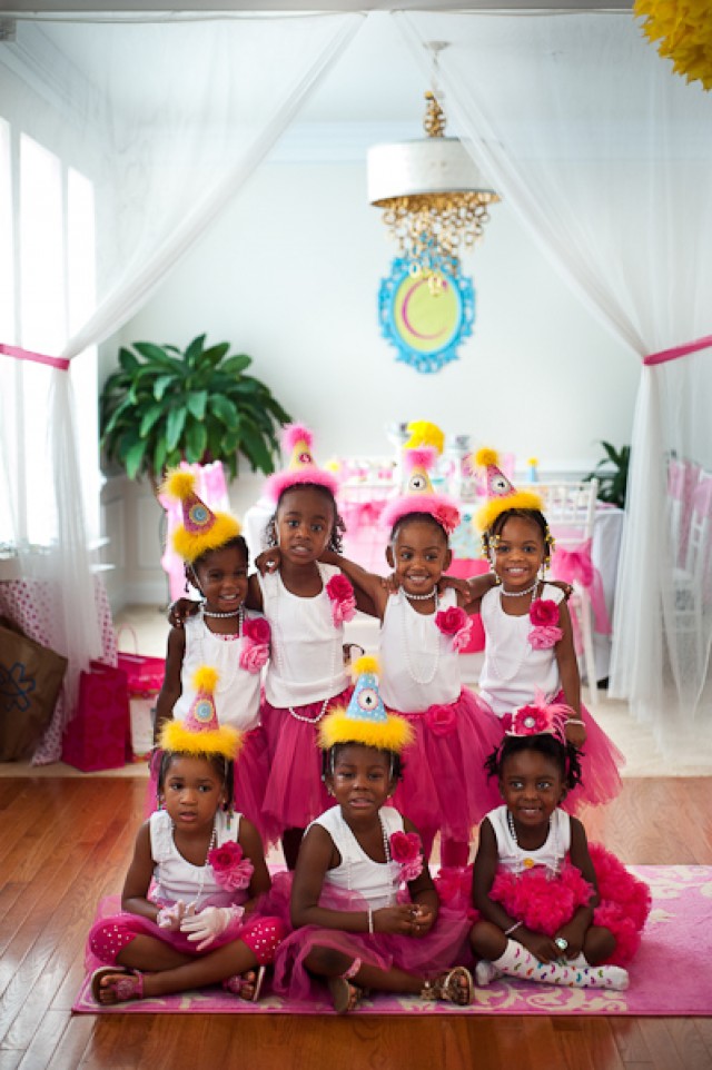 tea doll birthday party room and table setup 7