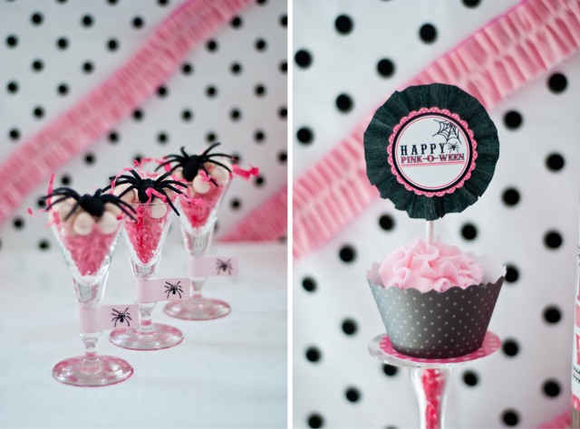 pink halloween party printable design collection 4