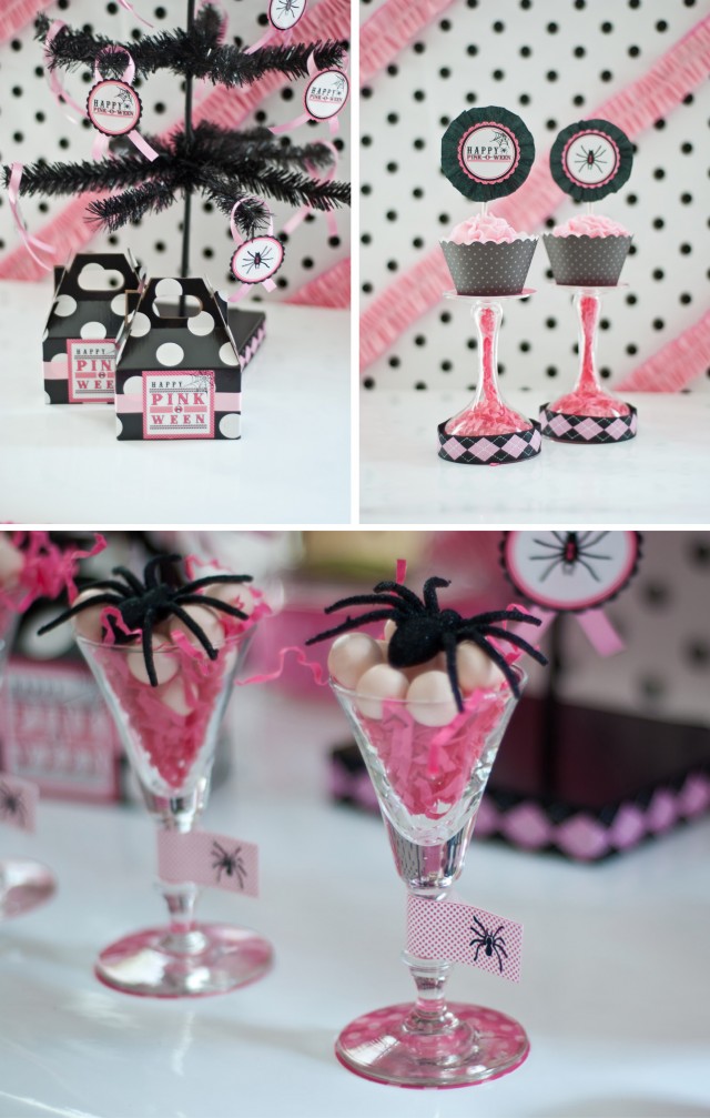 pink halloween party printable design collection 5