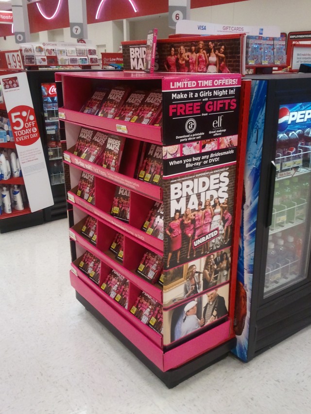 bridesmaids store display in target