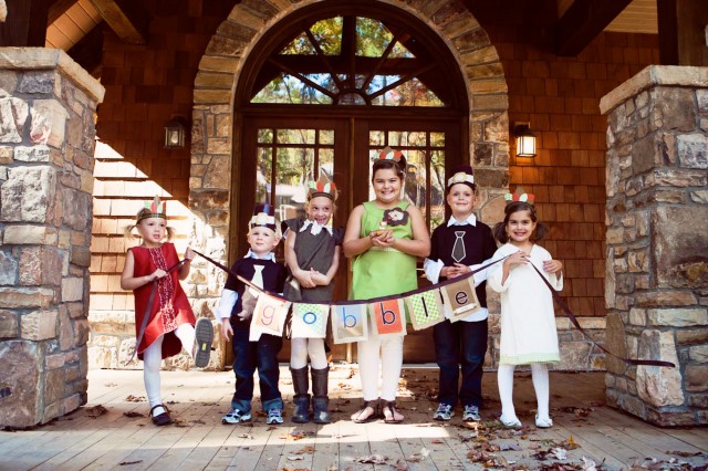 Thanksgiving Kids Party Banner