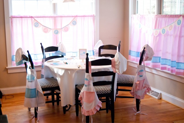 baking party little chef party table setup