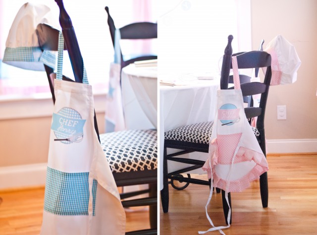 baking party little chef party aprons