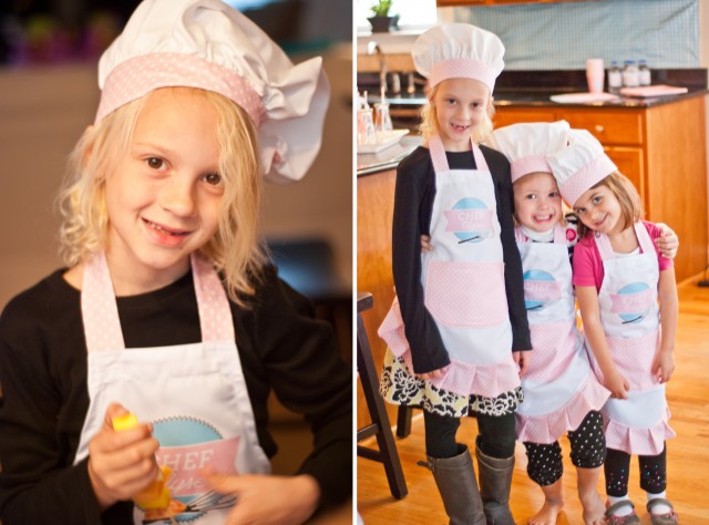 baking party little chef party aprons