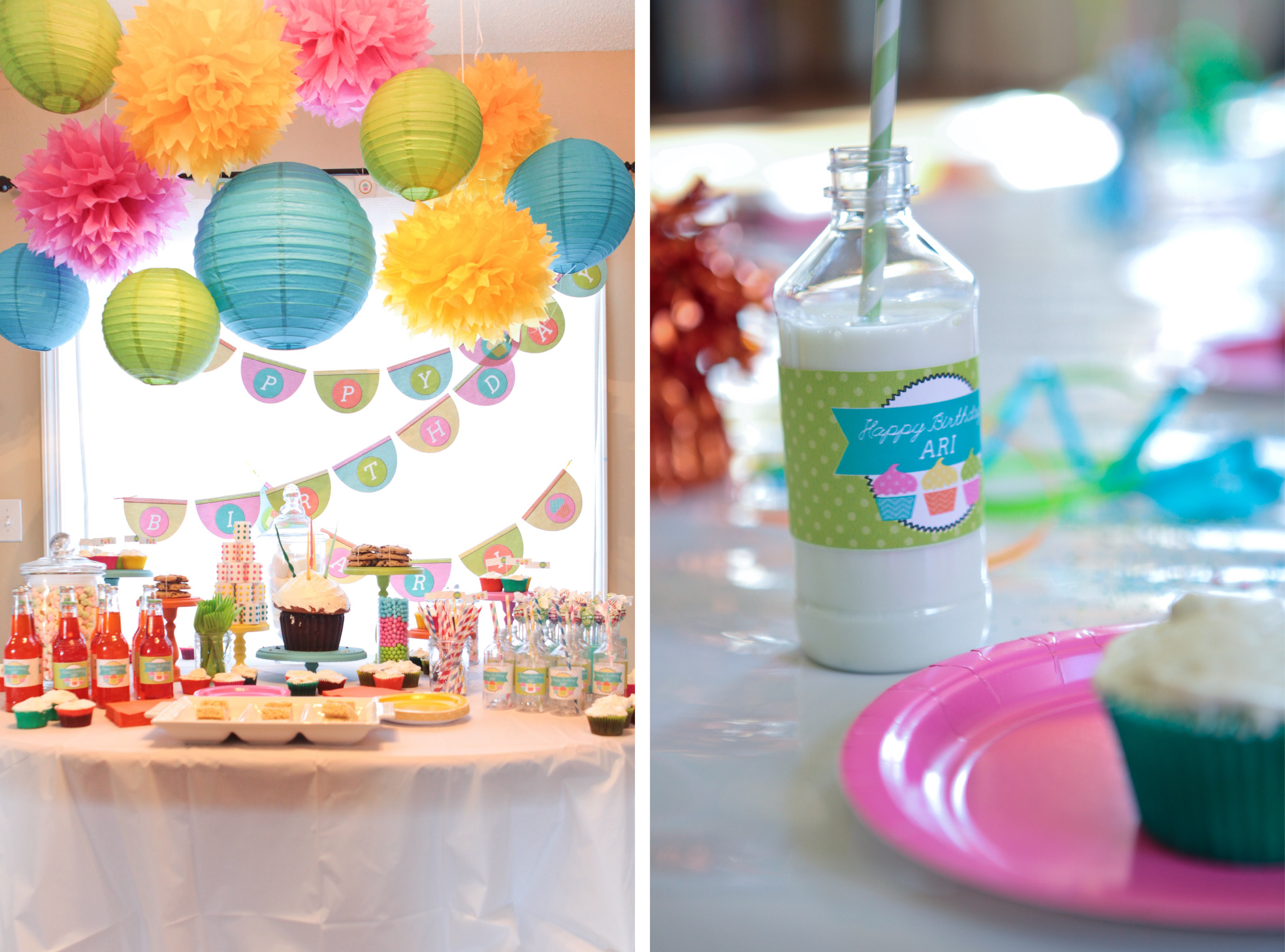 A Sweet Cupcake Birthday Party Anders Ruff Custom Designs Llc