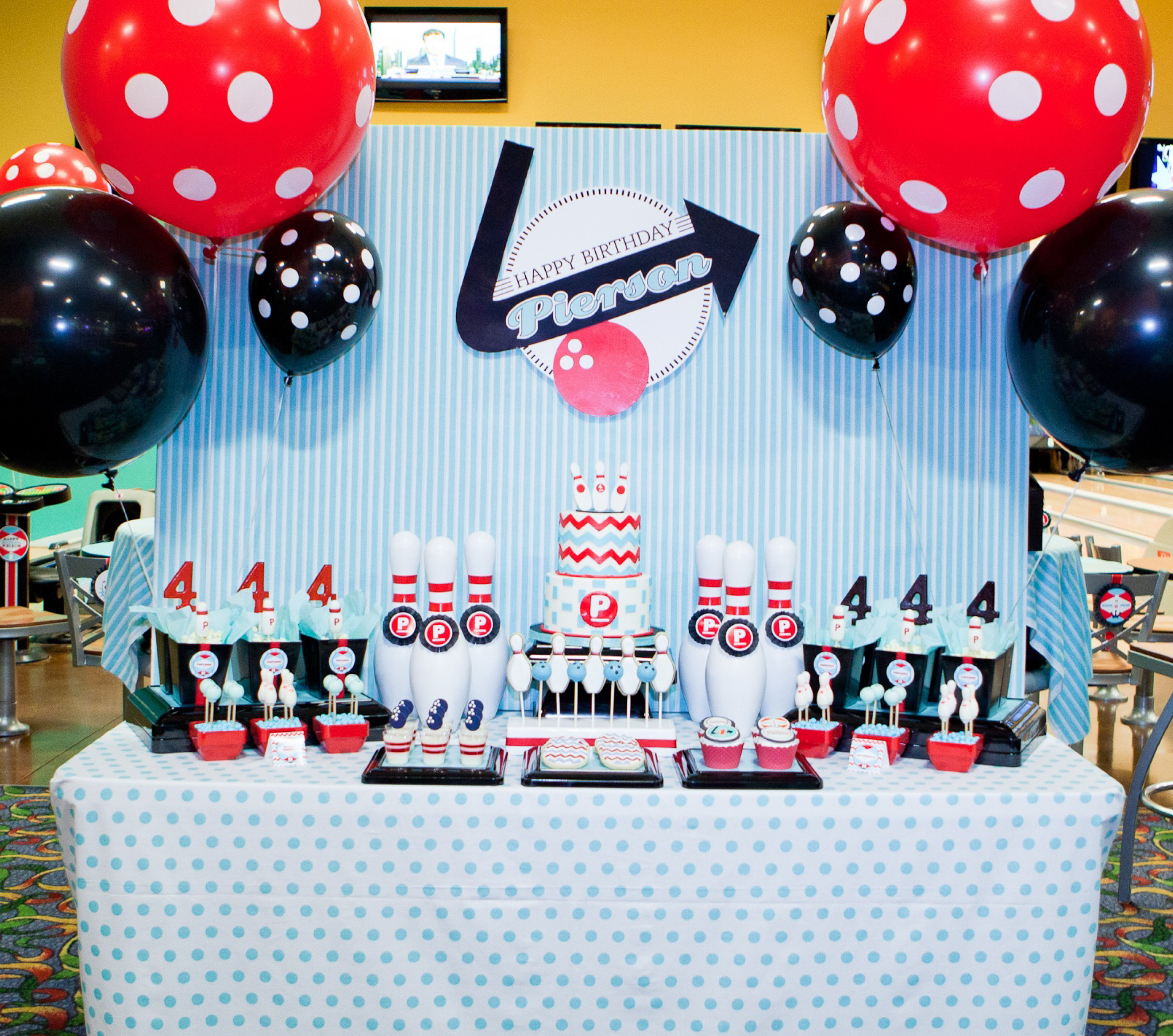 Pierson S Retro Bowling Party Anders Ruff Custom Designs Llc