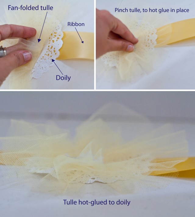 gluing tulle