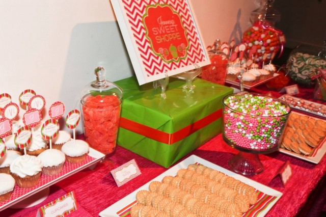 Up close dessert table