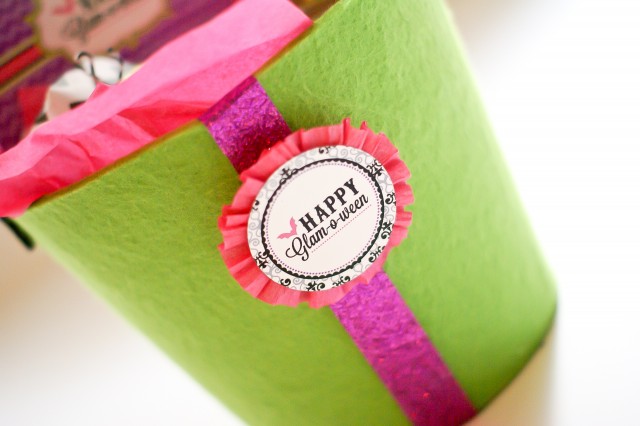 glam bucket with party logo