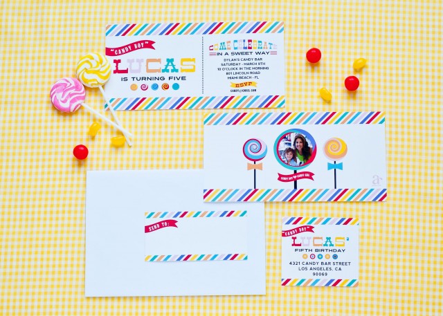 candy party invitation