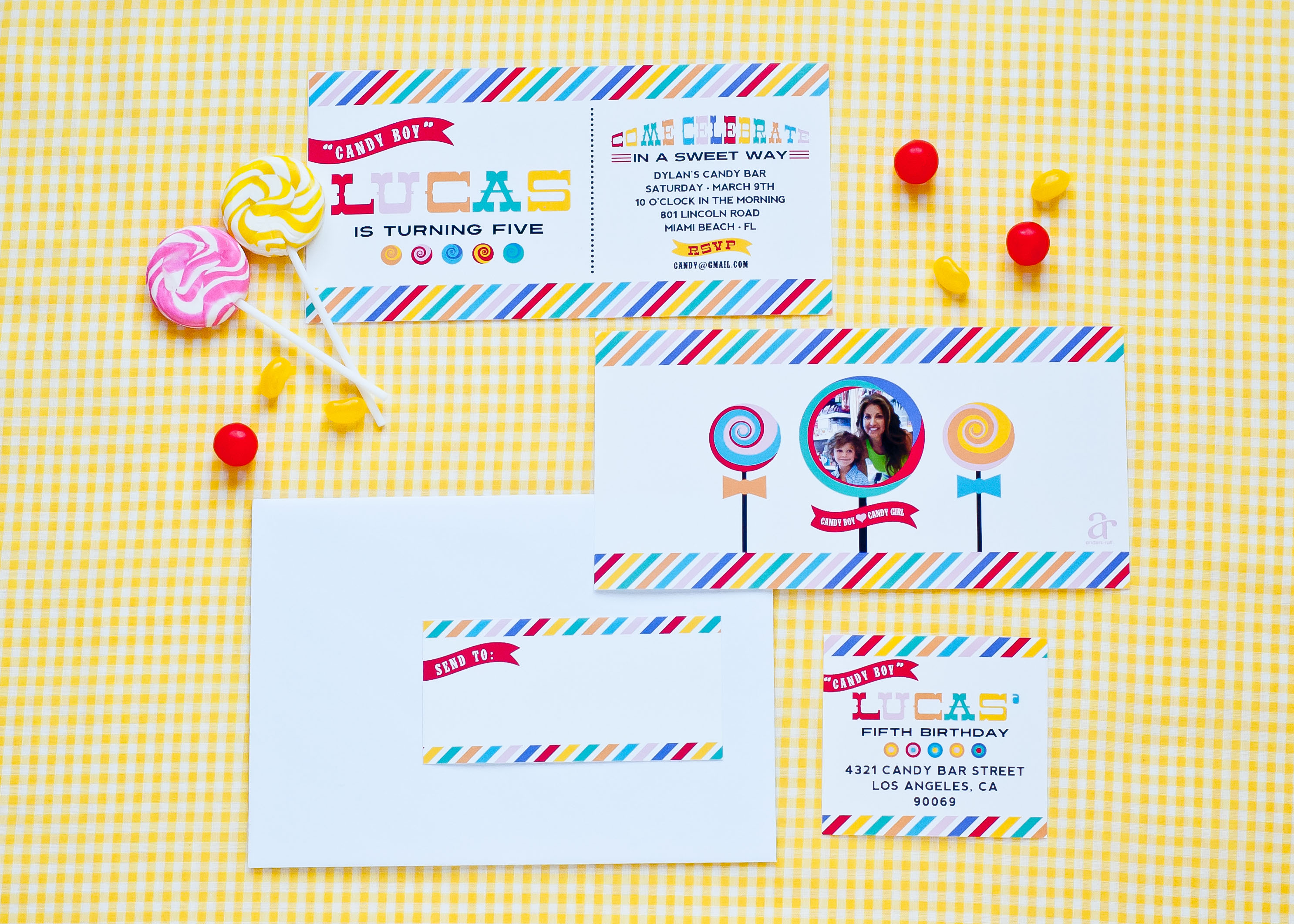 candy party invitation