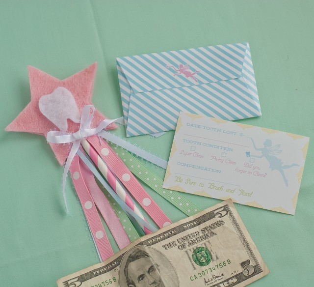 tooth fairy printable card and envelope