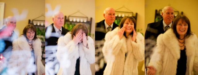 winter-wonderland-birthday-girl-arrival-surprise-60th-birthday-party