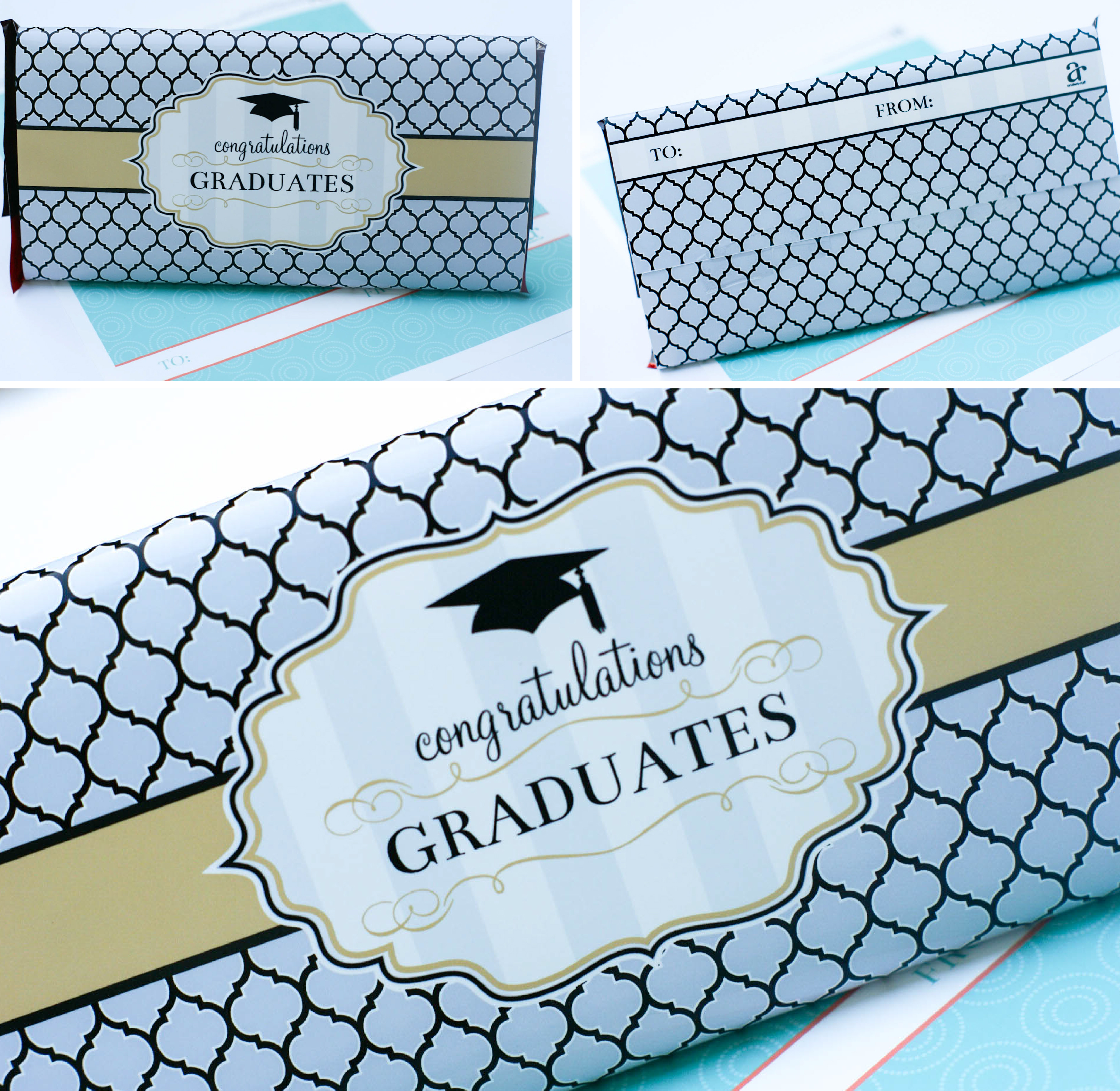 Ruff Draft FREE PRINTABLE Graduation Giant Chocolate Bar Wrap Anders 