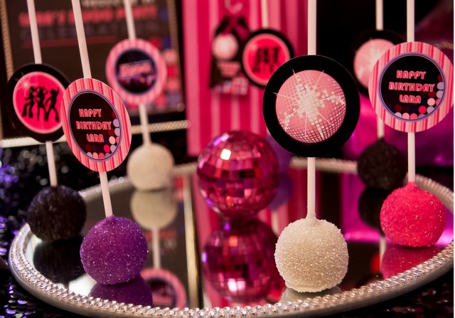 disco cake pops