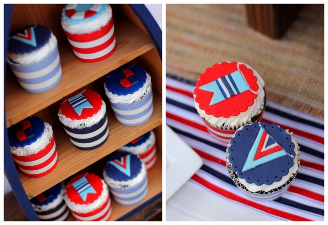 nautical cupcakes