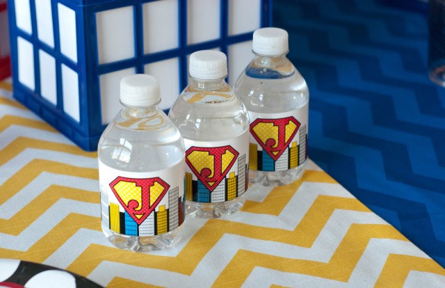 super hero drink wrappers