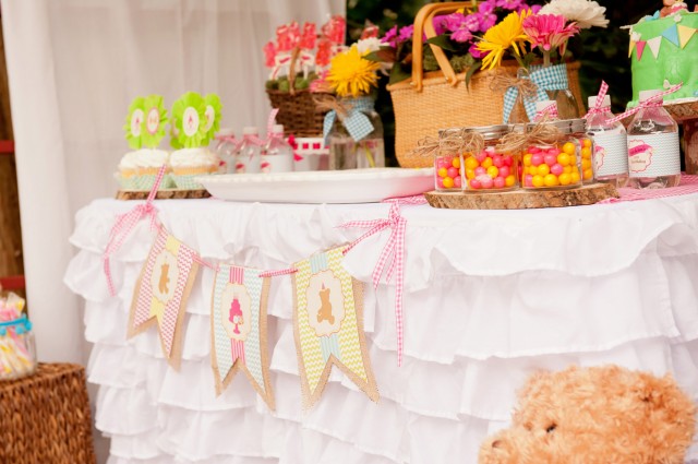 teddy bear picnic printable banner