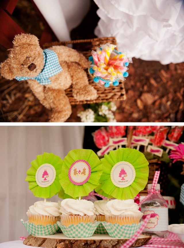 teddy bear picnic cupcakes