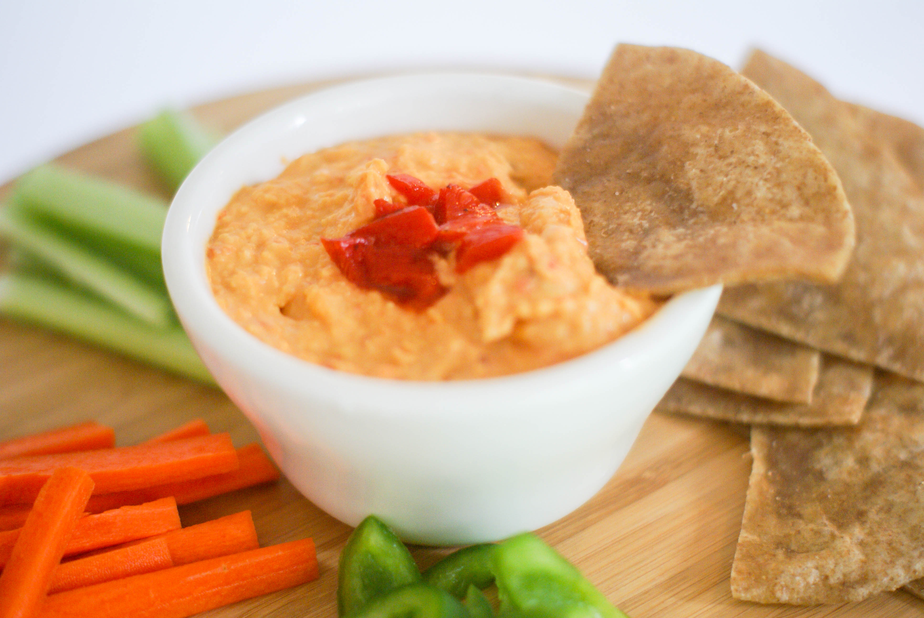 Ruff Draft: Spicy Red Pepper Hummus and Warm Tortilla Chips - Anders 