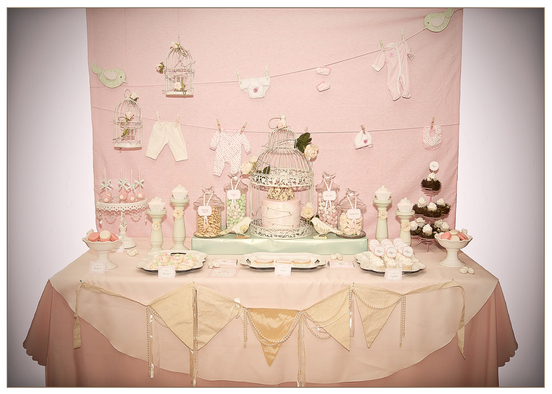 pastel baby shower