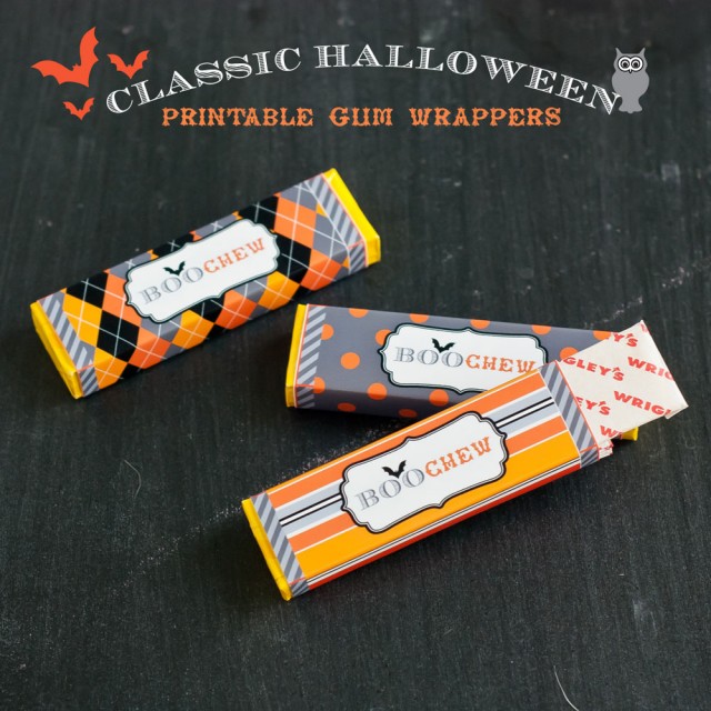 halloween gum wrapper