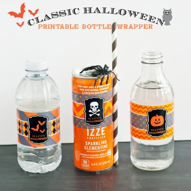 Halloween Ideas - Printable Bottle Wrappers // Anders Ruff