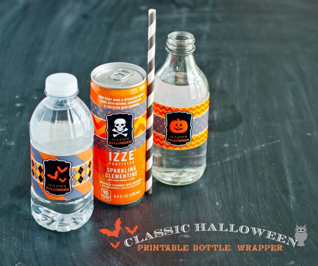 Halloween Ideas - Printable Bottle Wrappers // Anders Ruff