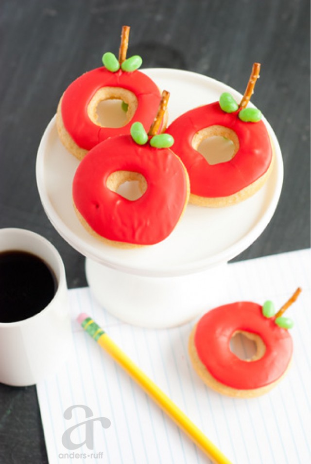 apple donuts for teacher