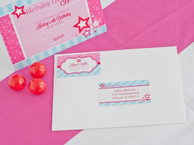 american girl doll party invitation