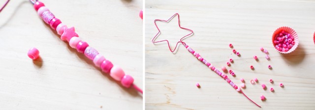 Adding beads to DIY bubble wand