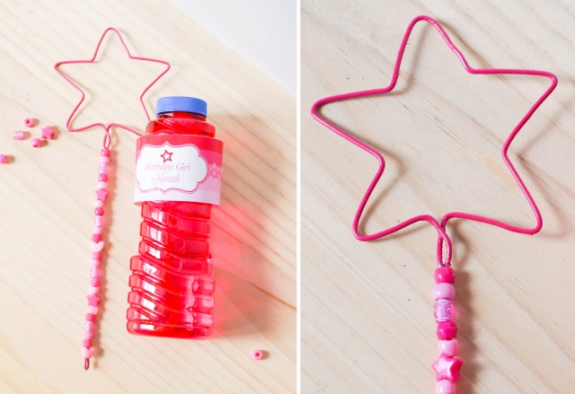 Making DIY beaded bubble wands