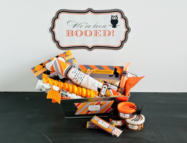 Free printable boo sign classic halloween