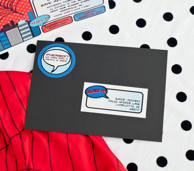 spider address printables