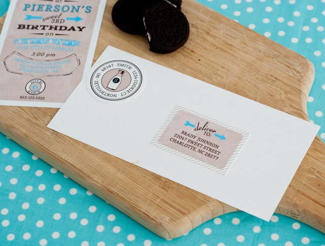 milk and cookies invitation