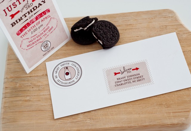 milk and cookies party invite