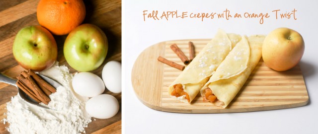 Baking Fall Apple Crepes with Orange