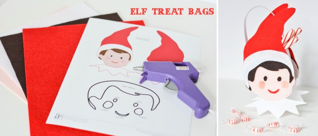 Crafting Felt Elf Treat Bags